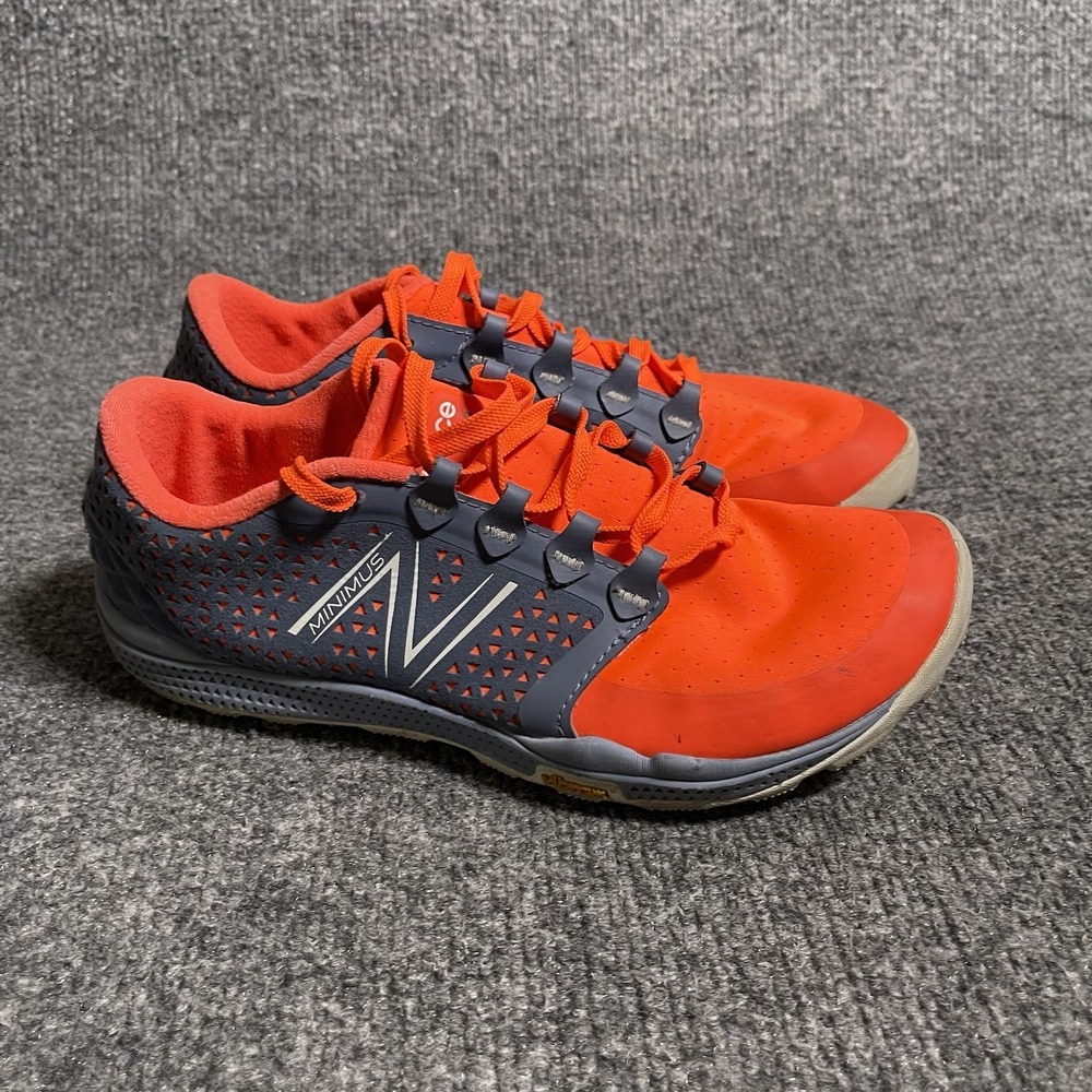 New Balance Minimus Vibram Running Shoes Womens Sz 7.5 Orange Gray